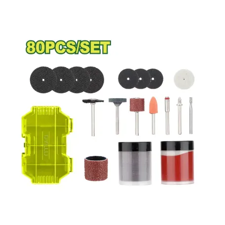 Հղկման և փայլեցման աքսեսուարներ DYLLU DTRR7080 1/8'' (80 կտոր)