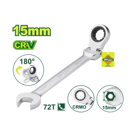 Համակցված ճկուն բանալի DYLLU DTSA6115 15մմ
