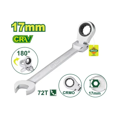 Համակցված ճկուն բանալի DYLLU DTSA6117 17մմ