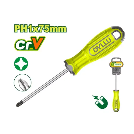 Խաչաձև պտուտակահան DYLLU DTSD2213 PH1x75մմ