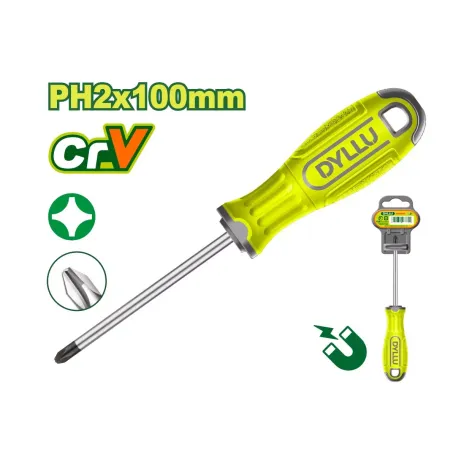 Խաչաձև պտուտակահան DYLLU DTSD2224 PH2x100մմ Խաչաձև պտուտակահան DYLLU DTSD2224 PH2x100մմ