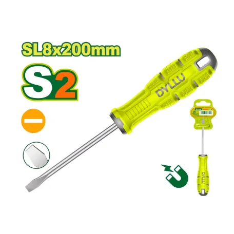 Տափակ պտուտակահան DYLLU DTSDA288 SL8x200մմ Տափակ պտուտակահան DYLLU DTSDA288 SL8x200մմ