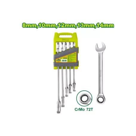 Համակցված բանալիների (5 հատ) հավաքածու DYLLU DTSP4205 8-14մմ