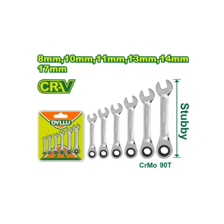 Կարճ համակցված բանալիների (6 հատ) DYLLU DTSP6406 8-17մմ