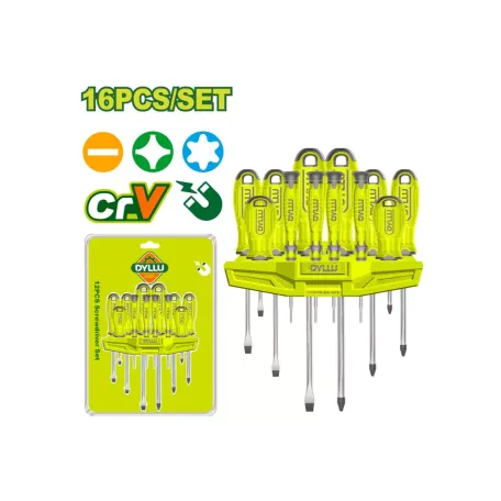 16 հատ պտուտակահանի հավաքածու DYLLU DTSS1416 38-150մմ 16 հատ պտուտակահանի հավաքածու DYLLU DTSS1416 38-150մմ