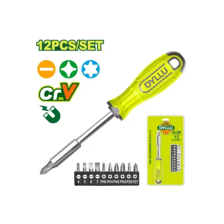 Պտուտակահան՝ 12 հատ գլխիկով DYLLU DTSS1612 25մմ Պտուտակահան՝ 12 հատ գլխիկով DYLLU DTSS1612 25մմ