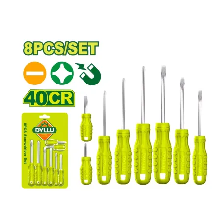 Պտուտակահանների (8 հատ) հավաքածու DYLLU DTSS2408 38-100մմ