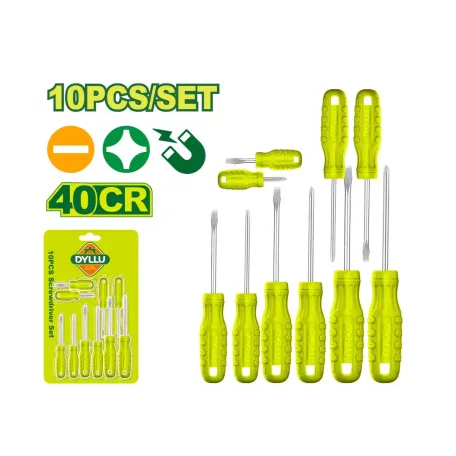 Պտուտակահանների (10 հատ) հավաքածու DYLLU DTSS2410 38-150մմ