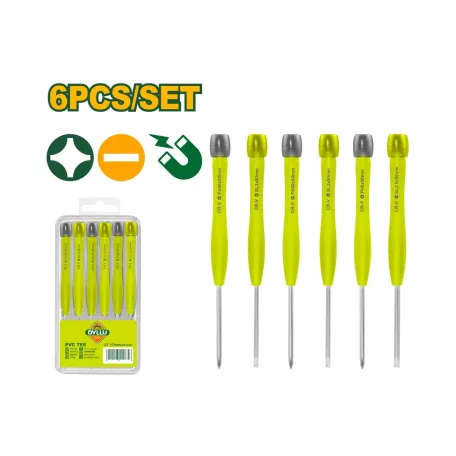 Ճշգրիտ պտուտակահանների (6 հատ) հավաքածու DYLLU DTSS2B06 50մմ Ճշգրիտ պտուտակահանների (6 հատ) հավաքածու DYLLU DTSS2B06 50մմ