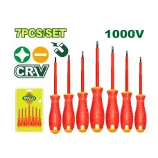 Դիէլեկտրիկ պտուտակահանների (7 հատ) հավաքածու DYLLU DTSS7407 75-150մմ