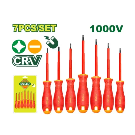 Դիէլեկտրիկ պտուտակահանների (7 հատ) հավաքածու DYLLU DTSS7407 75-150մմ