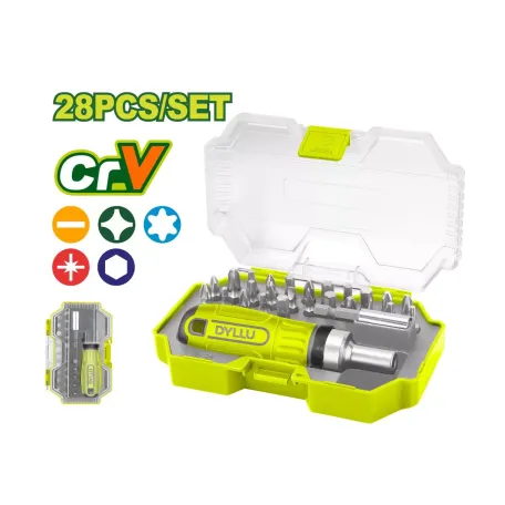 Պտուտակահանի բիթերի (28 հատ) հավաքածու DYLLU DTSS8B28 25մմ