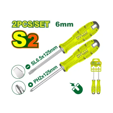 2 հատ պտուտակահանի հավաքածու DYLLU DTSSA402 6x125մմ 2 հատ պտուտակահանի հավաքածու DYLLU DTSSA402 6x125մմ