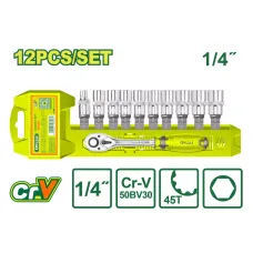 1-4'' գլխիկների (12 հատ) հավաքածու DYLLU DTST4212 5-14մմ