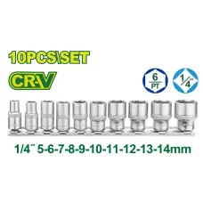 1-4'' գլխիկների հավաքածու (10 հատ) DYLLU DTST4410 5-14մմ