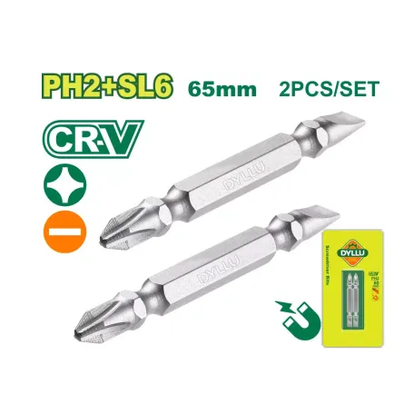 Պտուտակադարձիչի բիթեր (2 հատ) DYLLU DTSV0K11 65մմ