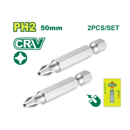 Պտուտակադարձիչի բիթեր (2 հատ) DYLLU DTSV2K12 50մմ Պտուտակադարձիչի բիթեր (2 հատ) DYLLU DTSV2K12 50մմ