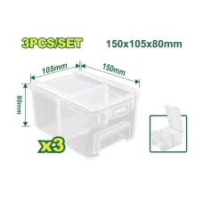Պահեստավորման տարաների (3 հատ) հավաքածու DYLLU DTTB8333 150x105x80մմ
