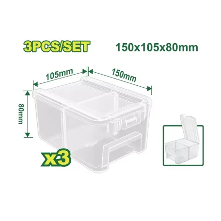 Պահեստավորման տարաների (3 հատ) հավաքածու DYLLU DTTB8333 150x105x80մմ