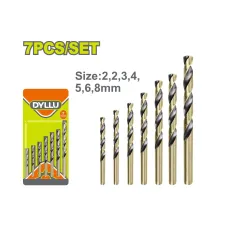 Գայլիկոնների հավաքածու  պարուրաձև գերարագ 2-8մմ 7 հատ  DYLLU DTTD3K01