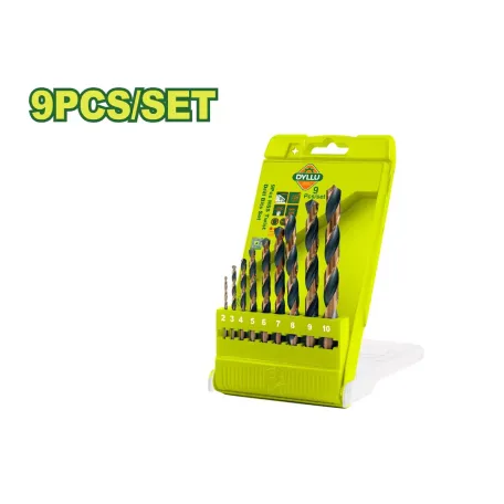 9 հատ գերարագ պարուրաձև գայլիկոնի հավաքածու DYLLU DTTD6B02 2-10մմ