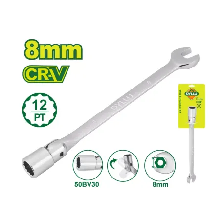 Բանալի՝ պտտվող գլխիկով DYLLU DTTH1E08 8մմ