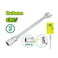 Ճկուն բանալի՝ պտտվող գլխիկով DYLLU DTTH2E01 8-9մմ