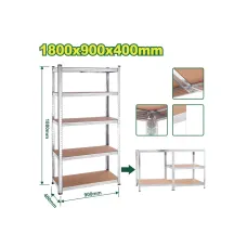 Պահեստավորման դարակներ 5-հարկանի DYLLU DTTS1A94 1800x900x400մմ Պահեստավորման դարակներ 5-հարկանի DYLLU DTTS1A94 1800x900x400մմ