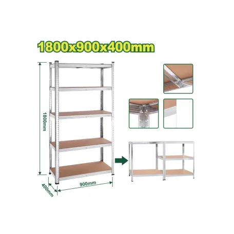 Պահեստավորման դարակներ 5-հարկանի DYLLU DTTS1A94 1800x900x400մմ