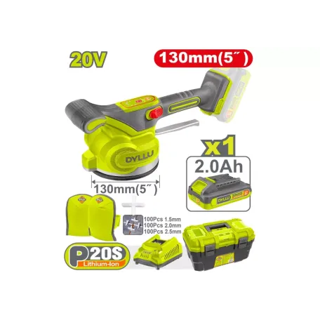 Սալիկի վիբրացիոն մեքենա մարտկոցային 20Վ 130 մմ DYLLU DTTVM1D125