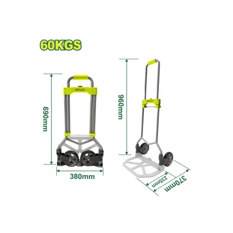 Ձեռքի ծալովի սայլակ DYLLU DTWB9A06 60կգ