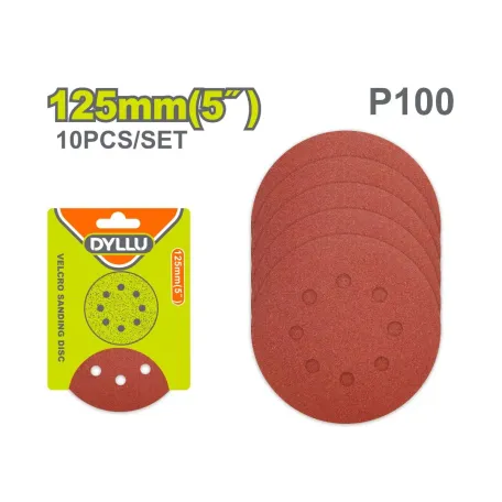 Կպչուն սկավառակ փայտ, մետաղ հղկող 125մմ P100 10 հատ DYLLU DTZA5115 Կպչուն սկավառակ փայտ, մետաղ հղկող 125մմ P100 10 հատ DYLLU DTZA5115