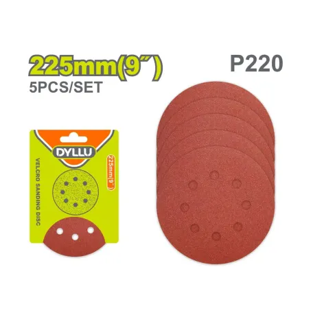 Կպչուն սկավառակ փայտ, մետաղ հղկող 225մմ P220 10 հատ DYLLU DTZA5159