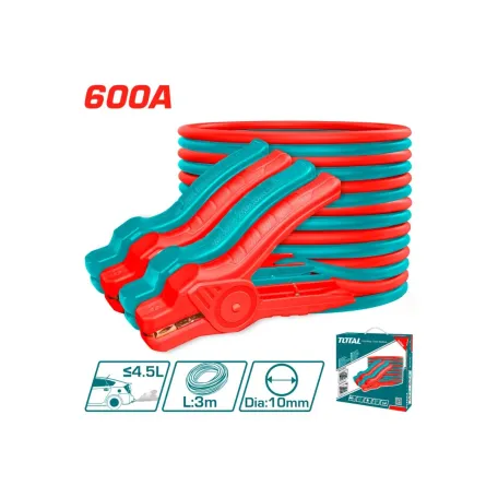 Մեքենայի մարտկոցի լիցքավորման լար TOTAL PBCA16008