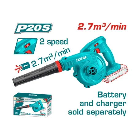 Օդամղիչ (ասպիրատոր) մարտկոցային 20Վ 2.7մ³/ր TOTAL TABLI20018