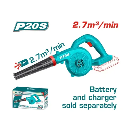 Օդամղիչ (ասպիրատոր) մարտկոցային 20Վ 2.7մ³/ր TOTAL TABLI20028