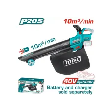 Օդամղիչ (ասպիրատոր) մարտկոցային 40Վ (2x20Վ) 10մ³/ր TOTAL TABLI2003