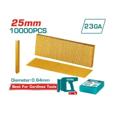 Մեխ կրակող գործիքի գամեր անգլխիկ 25մմ 10000 հատ TOTAL TAC06825 Մեխ կրակող գործիքի գամեր անգլխիկ 25մմ 10000 հատ TOTAL TAC06825