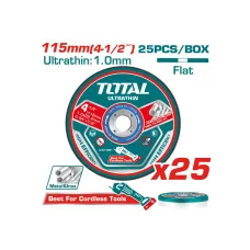 Մետաղ կտրող սկավառակի հավաքածու TOTAL TAC11011525 Մետաղ կտրող սկավառակի հավաքածու TOTAL TAC11011525