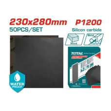 Հղկաթղթի հավաքածու 50 հատ P1200 230x280մմ TOTAL TAC120016