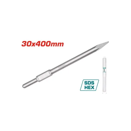 Սուր հատիչ հարվածային մուրճի SDS HEX 30x400մմ TOTAL TAC15333011