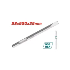 Հատիչ հարվածային մուրճի SDS HEX 28x520x35մմ TOTAL TAC153428112