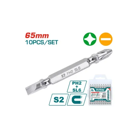 Պտուտակահանի գլուխ տուփով երկկողմանի TOTAL TAC16HL133