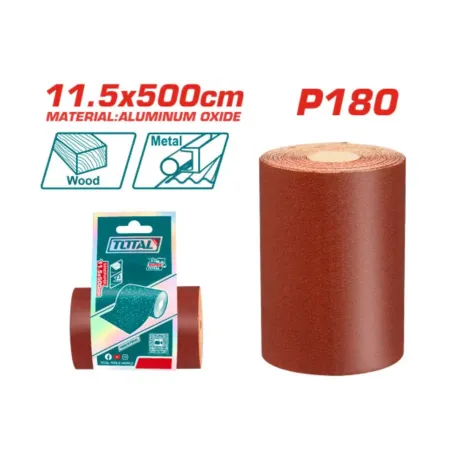 Հղկաթուղթ P180 11.5x500սմ TOTAL TAC18065