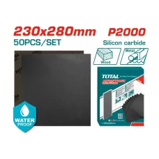 Հղկաթղթի հավաքածու 50 հատ P2000 230x280մմ TOTAL TAC200016