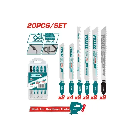 Նրբասղոցի սղոցների հավաքածու 20 հատ TOTAL TAC2001