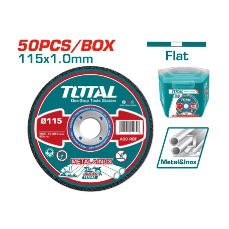 Սկավառակի հավաքածու մետաղի 115մմ 50 հատ TOTAL TAC20111550