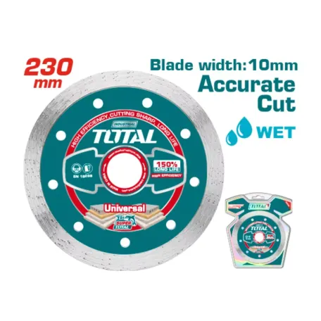 Ալմաստե սկավառակ խոնավ կտրման 230մմ TOTAL TAC2122301