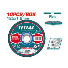 Կտրող դիսկ 125մմ տուփով 10հ. TOTAL TAC2211255 Կտրող դիսկ 125մմ տուփով 10հ. TOTAL TAC2211255