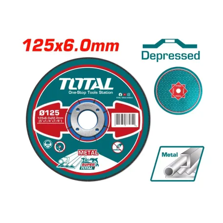 Երկաթ տաշող սկավառակ 125մմ TOTAL TAC2231251